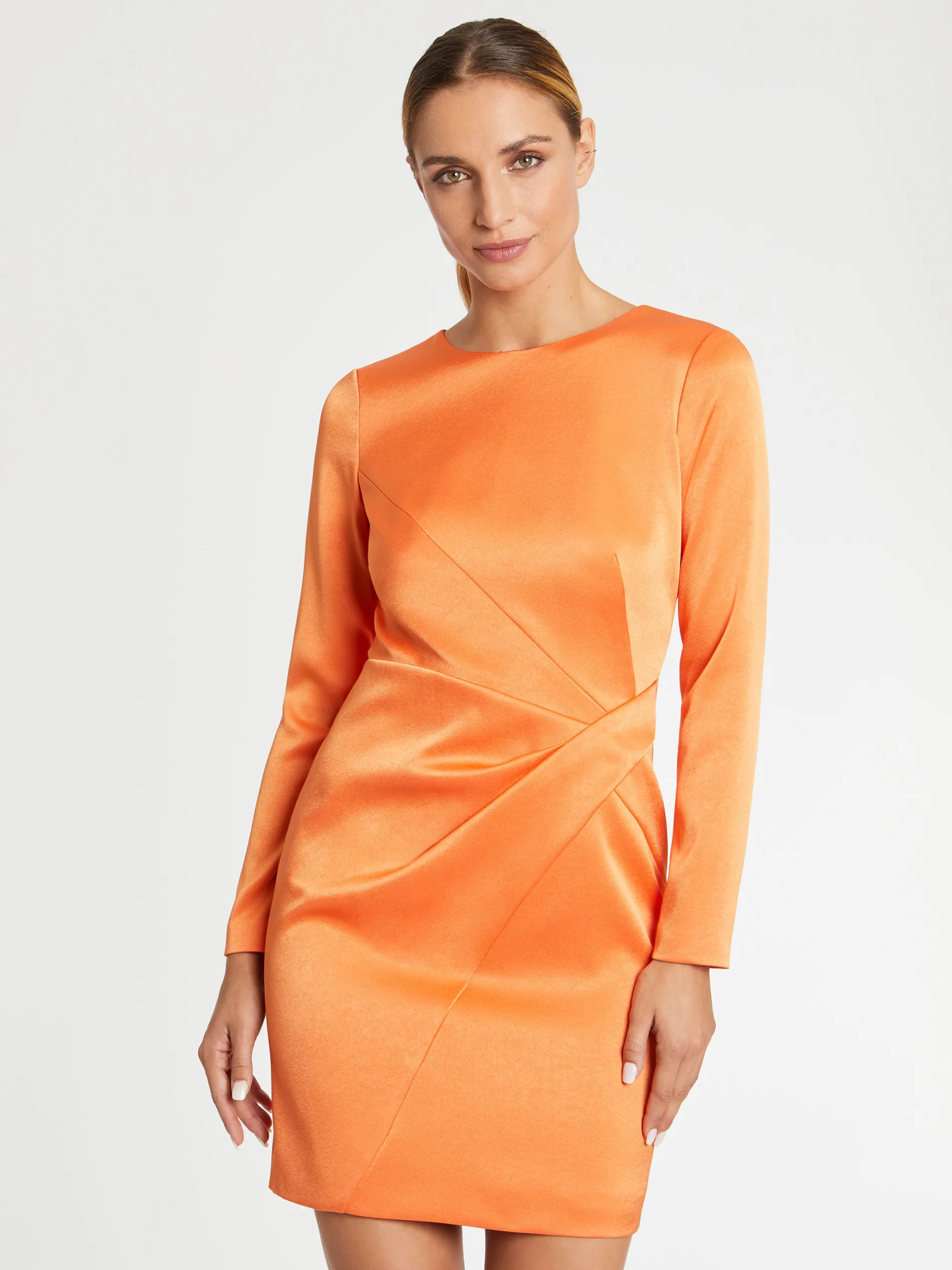 Paule Ka Robe Courte Croisee En Crepe De Satin<Femme Robes