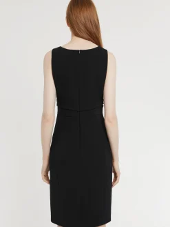 Paule Ka Robe Courte Croisee En Crepe Envers Satin<Femme Robes