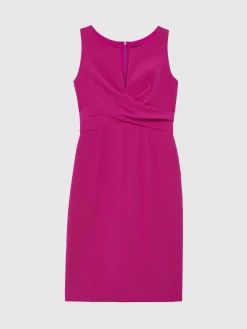 Paule Ka Robe Courte Croisee En Crepe Envers Satin<Femme Robes