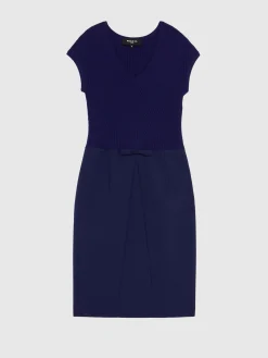 Paule Ka Robe Courte Droite En Laine Fine<Femme Robes