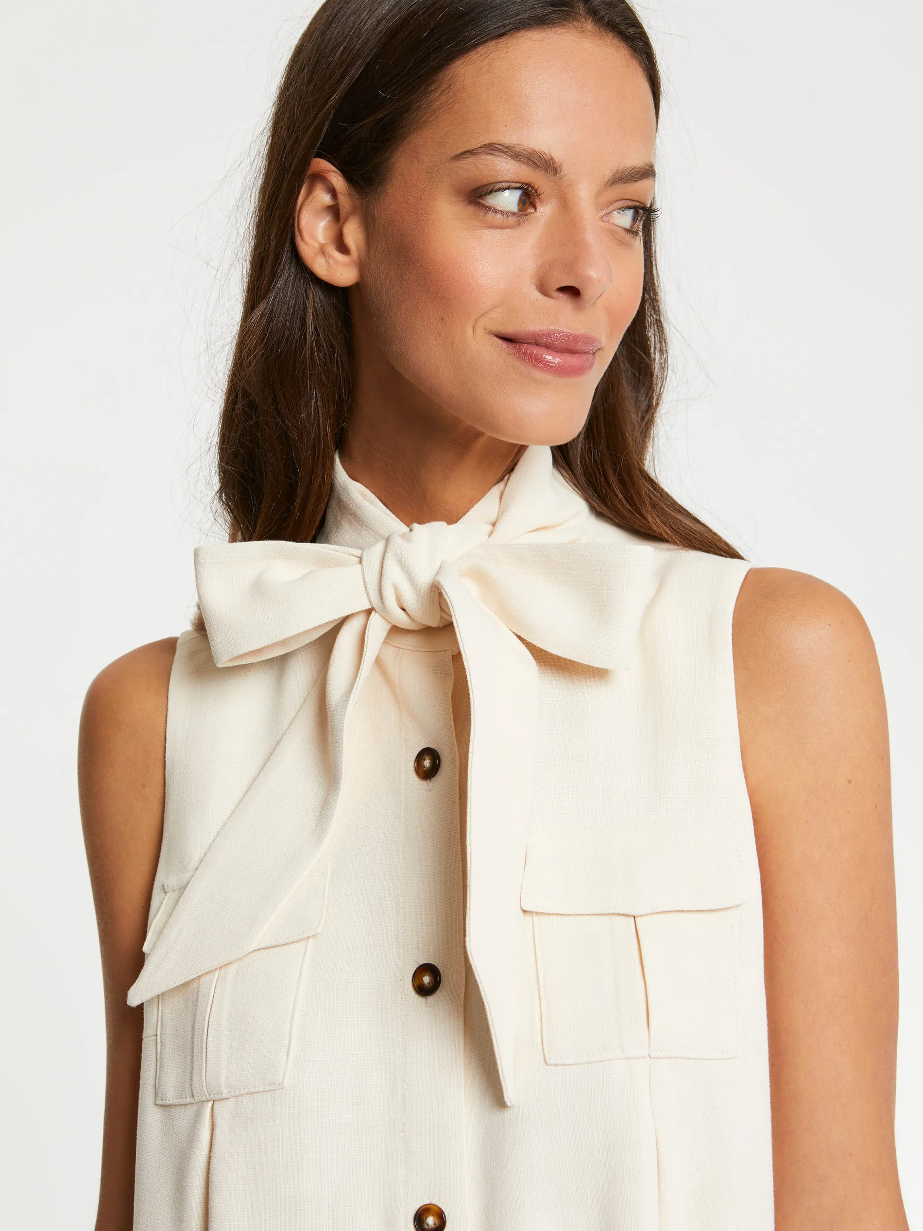 Paule Ka Robe Courte Sans Manches En Viscose<Femme Robes