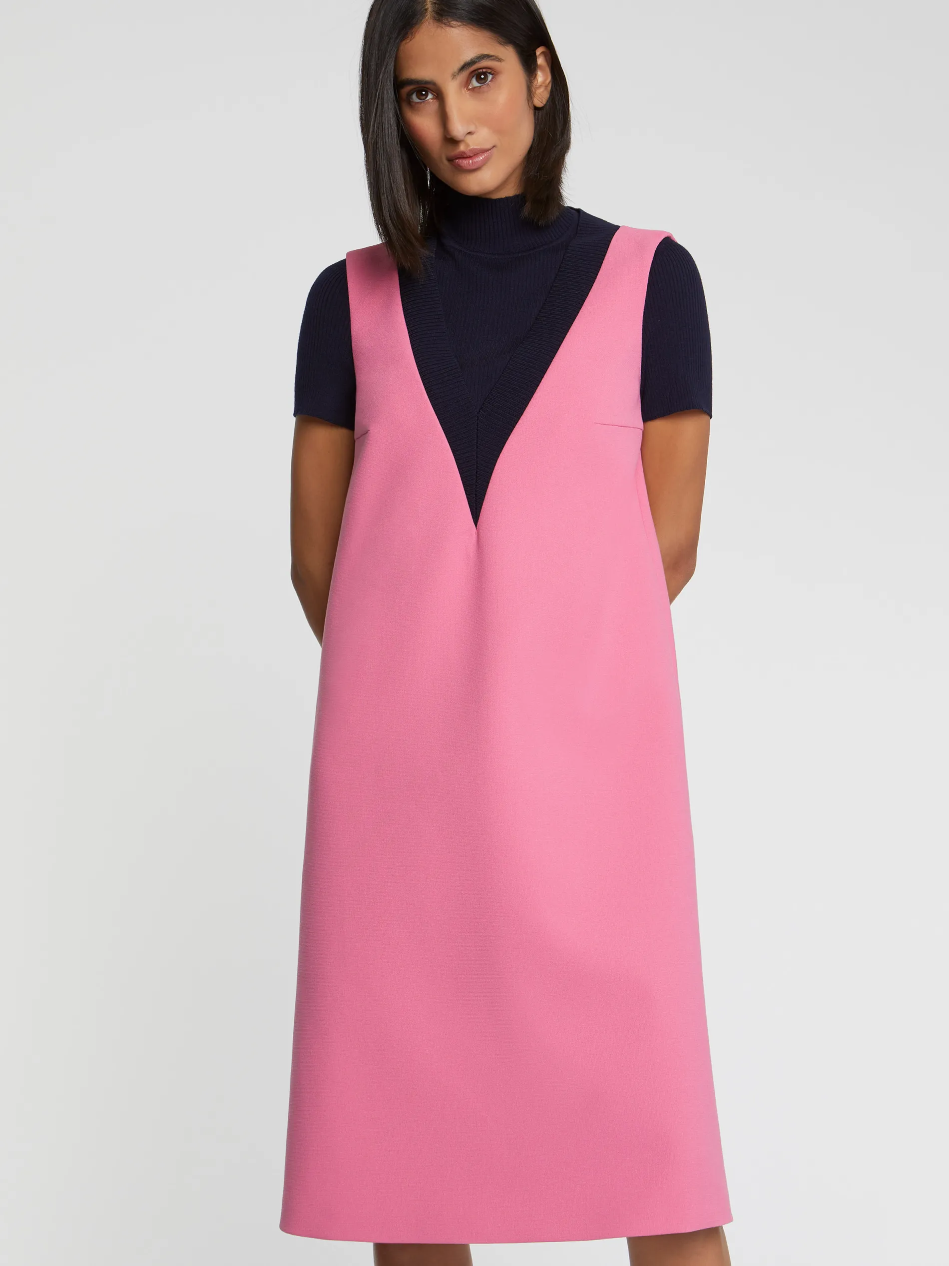 Paule Ka Robe Courte Trapeze En Trompe L'Oeil<Femme Robes