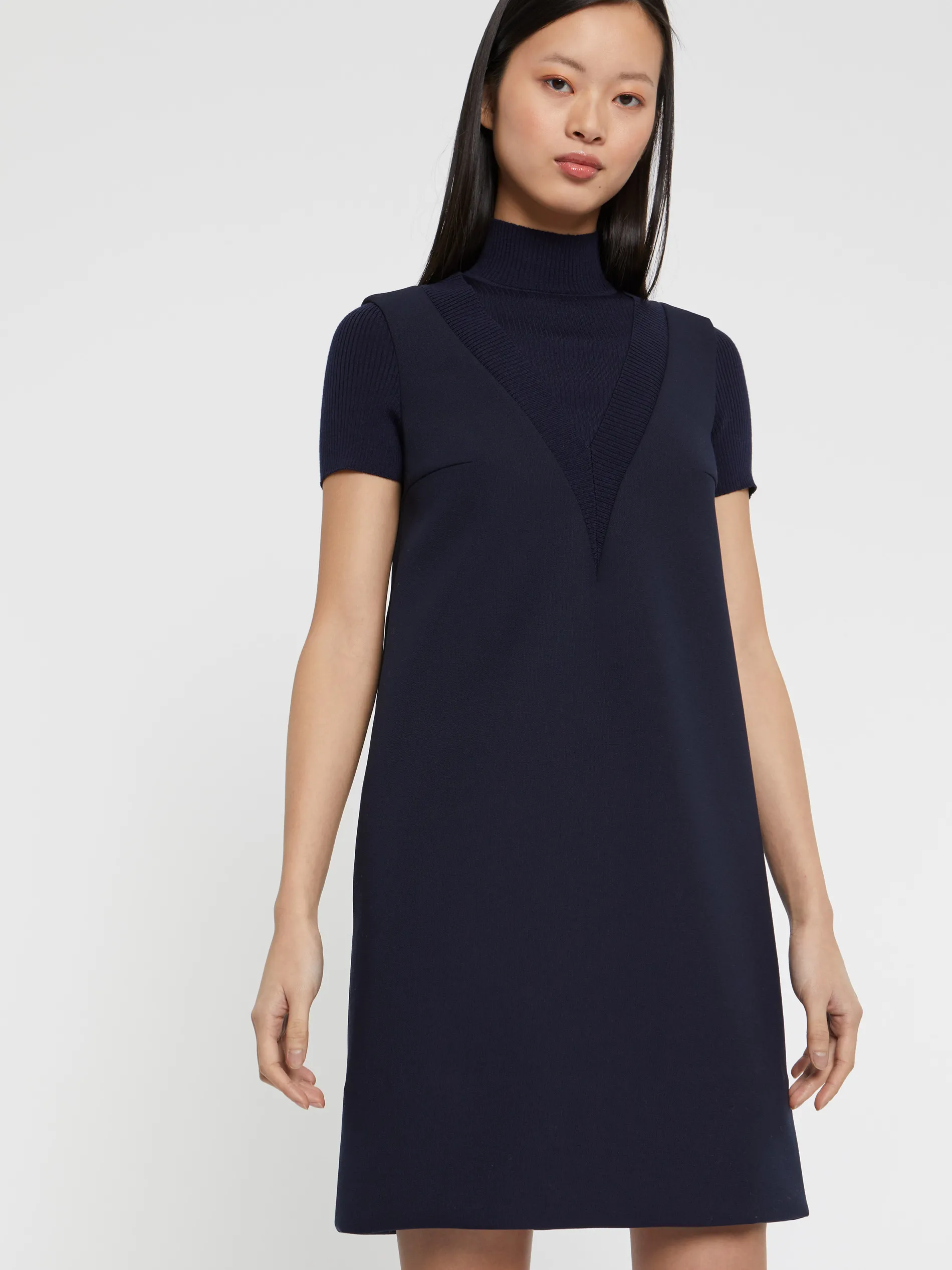 Paule Ka Robe Courte Trapeze En Trompe L'Oeil<Femme Robes