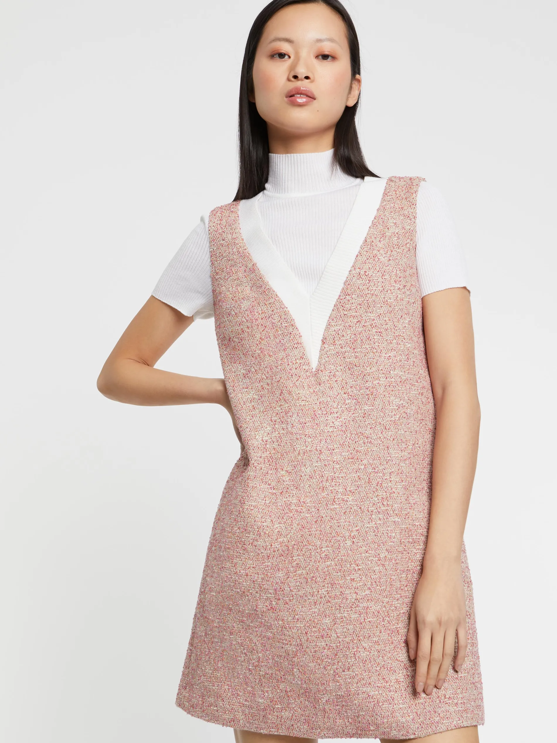 Paule Ka Robe Courte Trompe L'Oeil En Tweed<Femme Robes