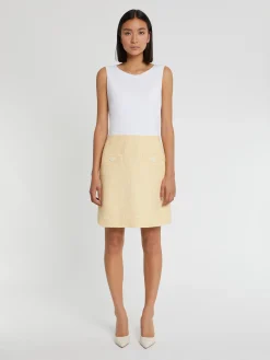 Paule Ka Robe Courte Trompe-L?Oeil En Tweed Et Coton<Femme Robes