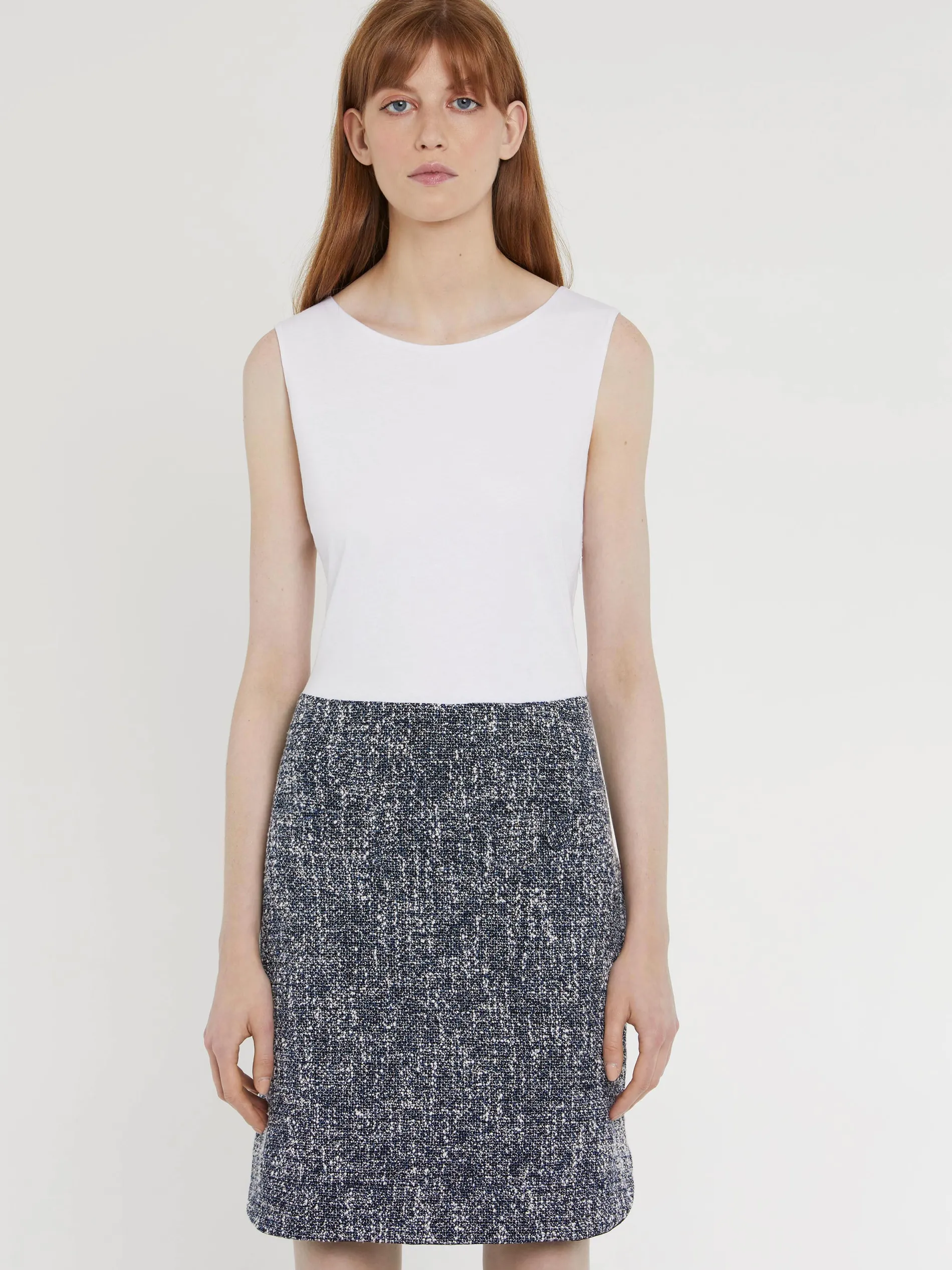 Paule Ka Robe Courte Trompe-L?Oeil En Tweed Et Coton<Femme Robes