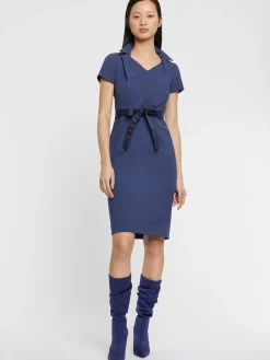 Paule Ka Robe Droite A Col Tailleur<Femme Robes