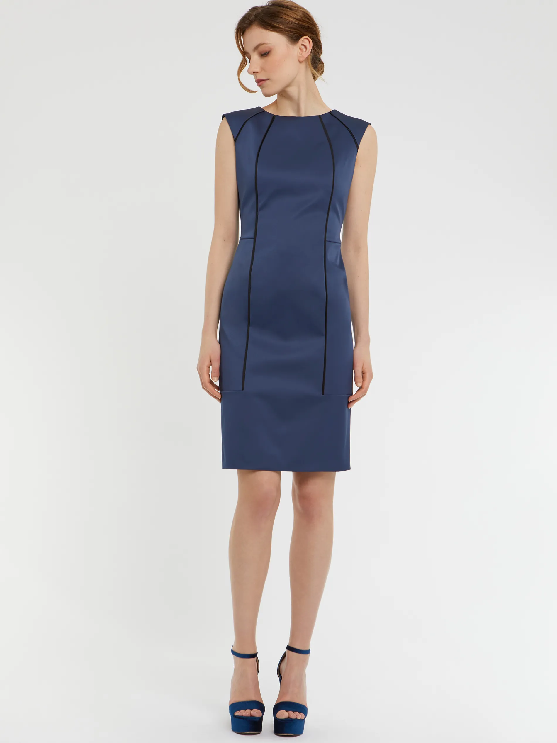 Paule Ka Robe Droite En Satin<Femme Robes