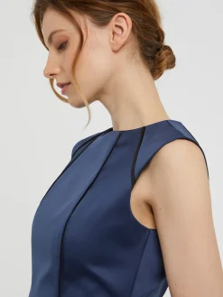 Paule Ka Robe Droite En Satin<Femme Robes