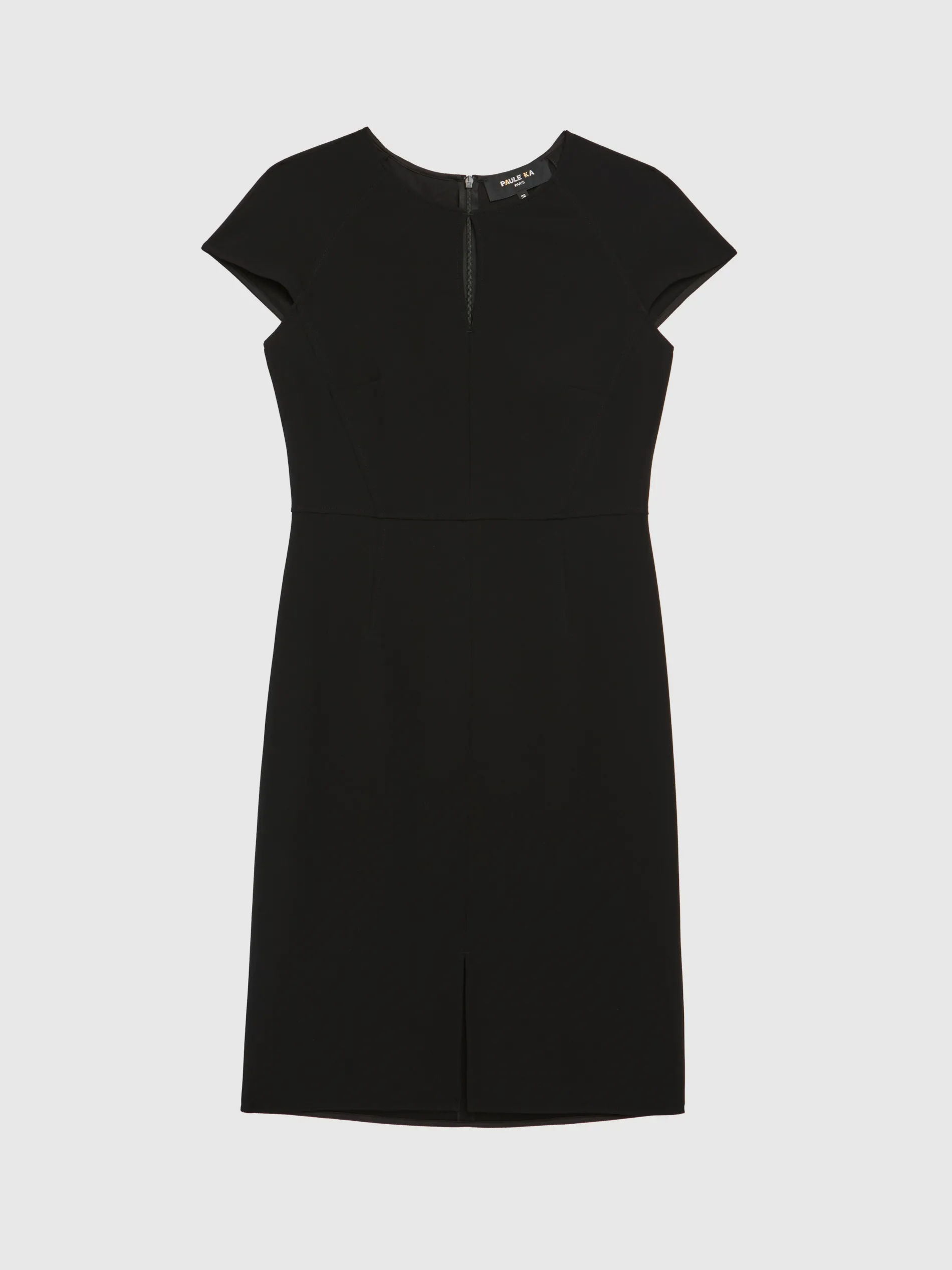Paule Ka Robe Droite Manches Courtes En Crepe Envers Satin<Femme Robes