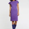 Paule Ka Robe Droite Mi-Longue En Gabardine De Coton<Femme Robes