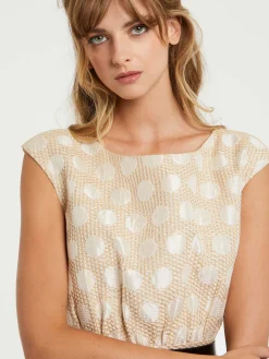 Paule Ka Robe En Jacquard Cannage A Pois<Femme Robes