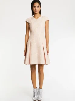 Paule Ka Robe Evasee En Jacquard Reliefe<Femme Robes