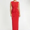 Paule Ka Robe Longue De Ceremonie A Noeud En Satin<Femme Robes