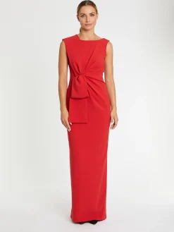 Paule Ka Robe Longue De Ceremonie A Noeud En Satin<Femme Robes