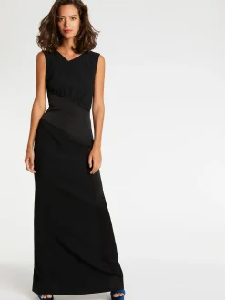 Paule Ka Robe Longue De Ceremonie En Tissu Crepe<Femme Robes