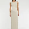 Paule Ka Robe Longue De Ceremonie En Tissu Crepe<Femme Robes