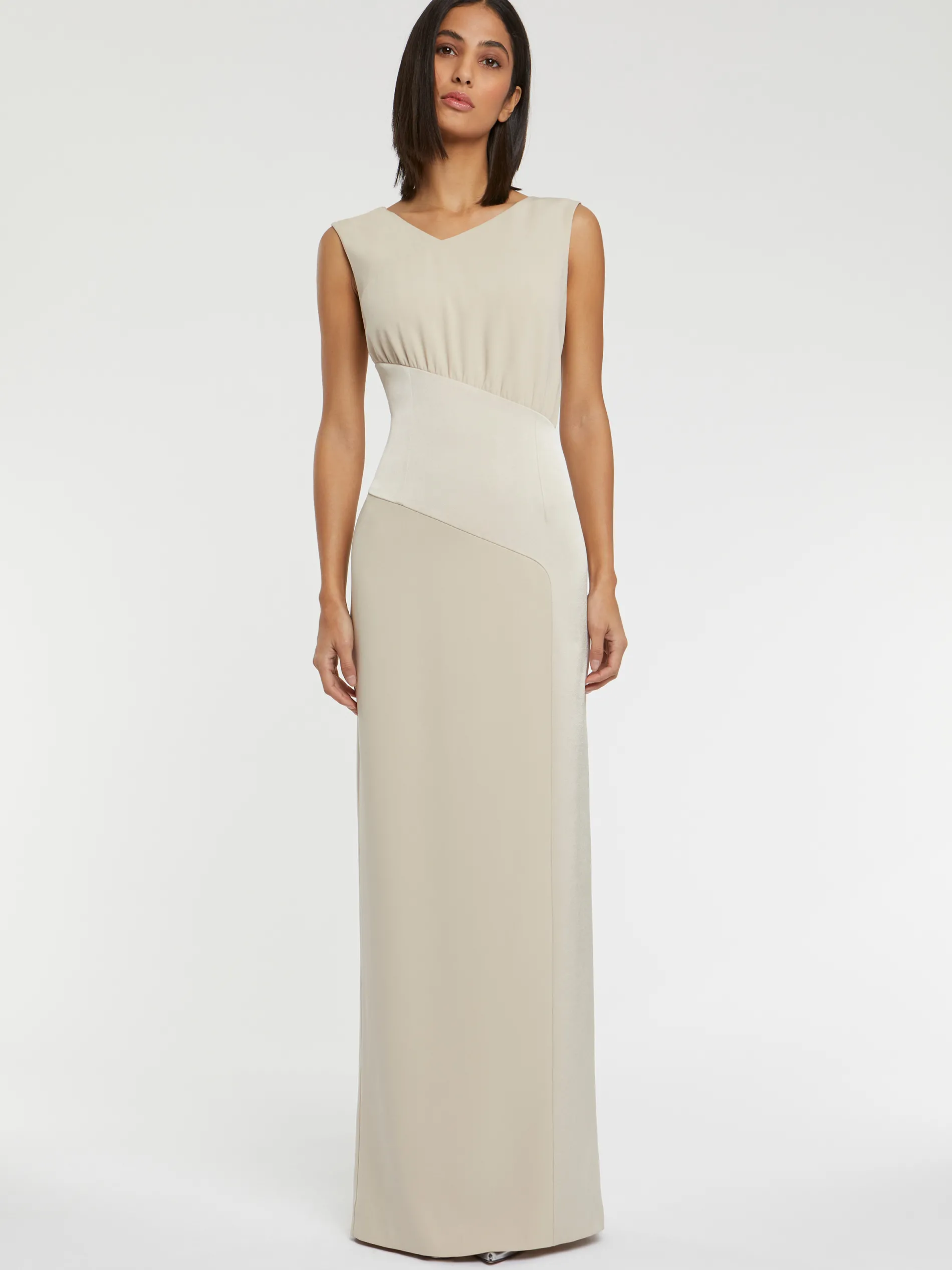 Paule Ka Robe Longue De Ceremonie En Tissu Crepe<Femme Robes