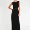 Paule Ka Robe Longue De Ceremonie En Crepe De Satin<Femme Robes