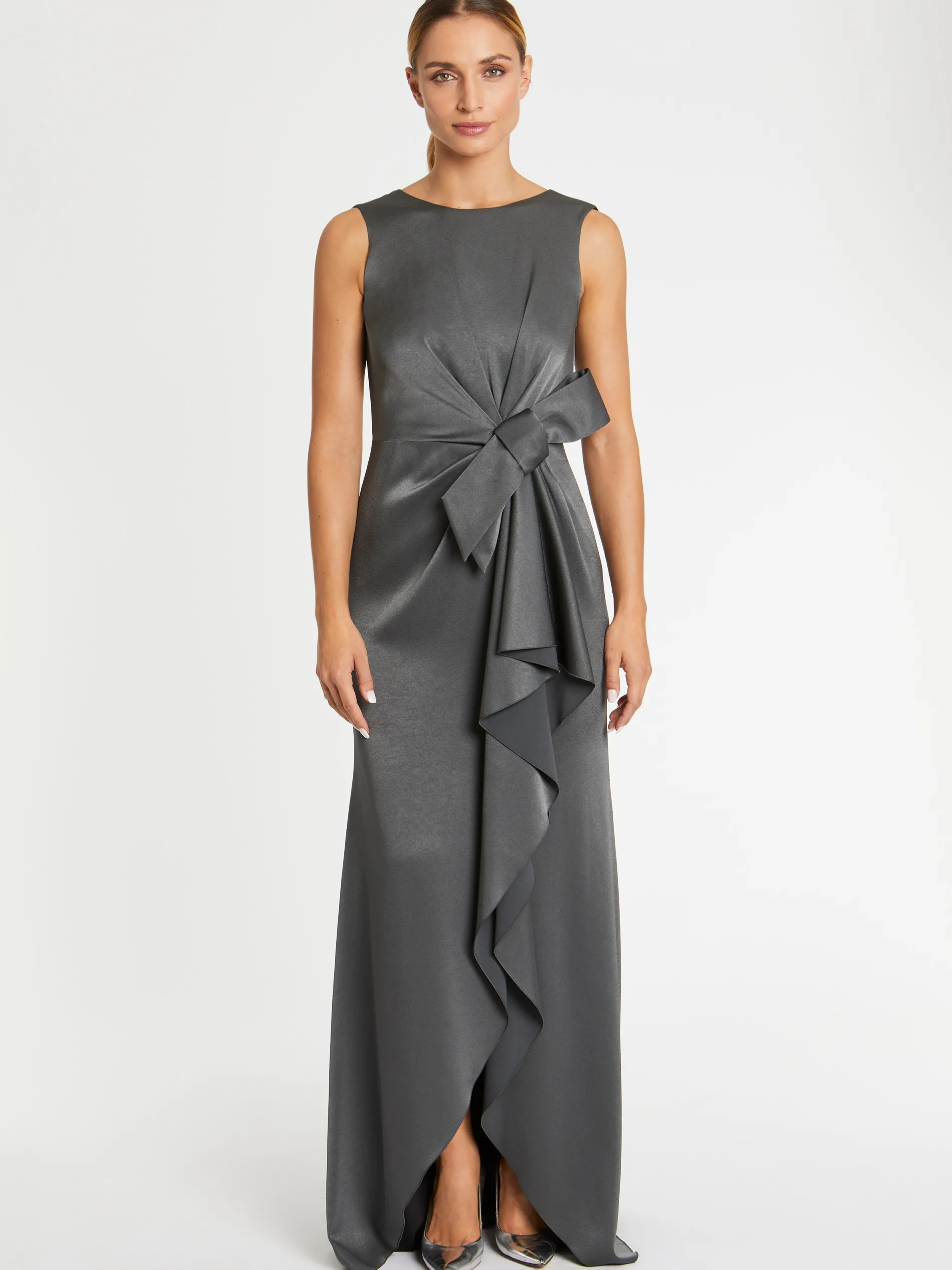 Paule Ka Robe Longue De Ceremonie A Noeud En Satin<Femme Robes