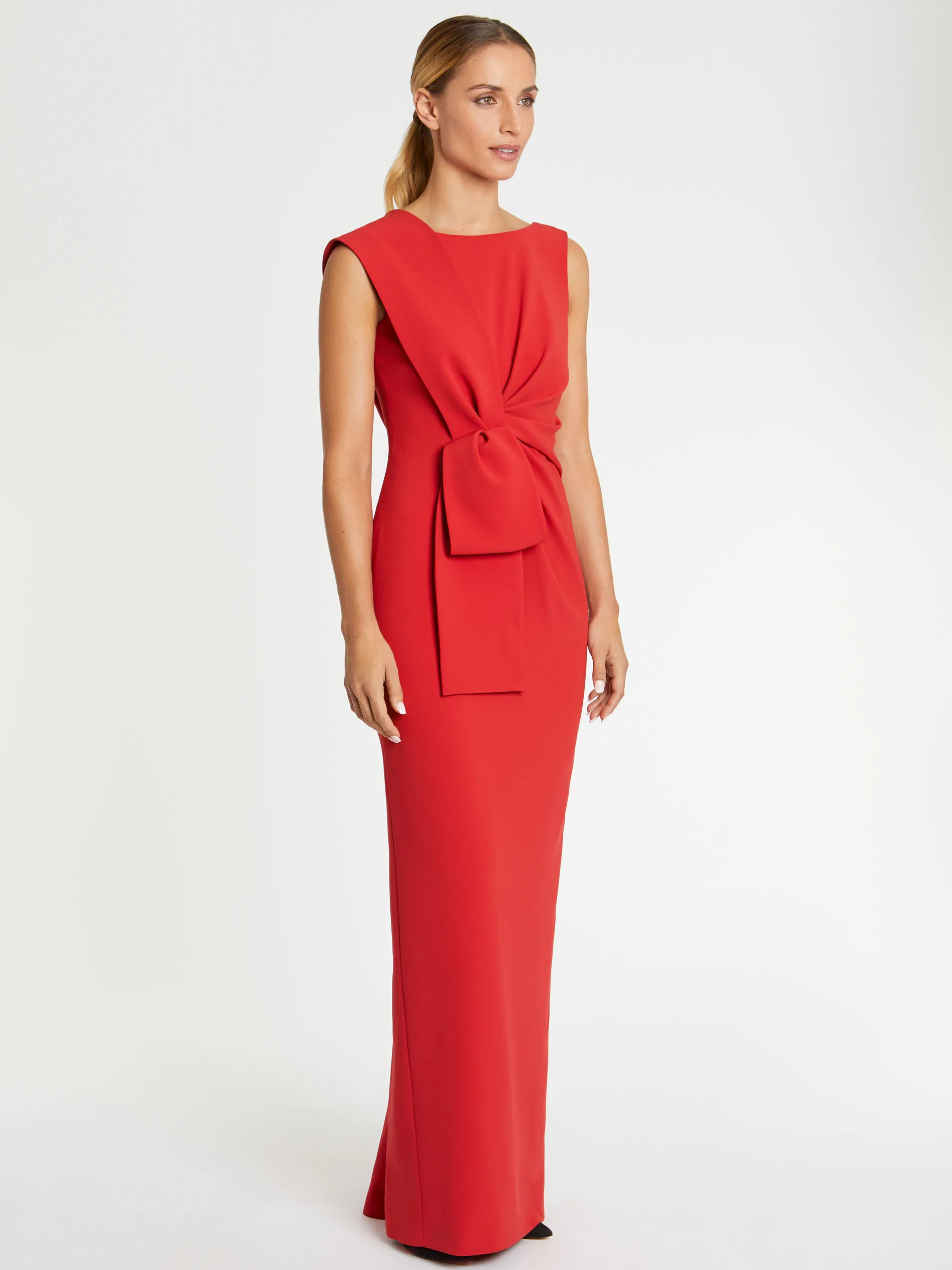 Paule Ka Robe Longue De Ceremonie A Noeud En Satin<Femme Robes