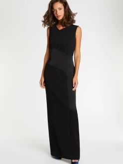 Paule Ka Robe Longue De Ceremonie En Tissu Crepe<Femme Robes