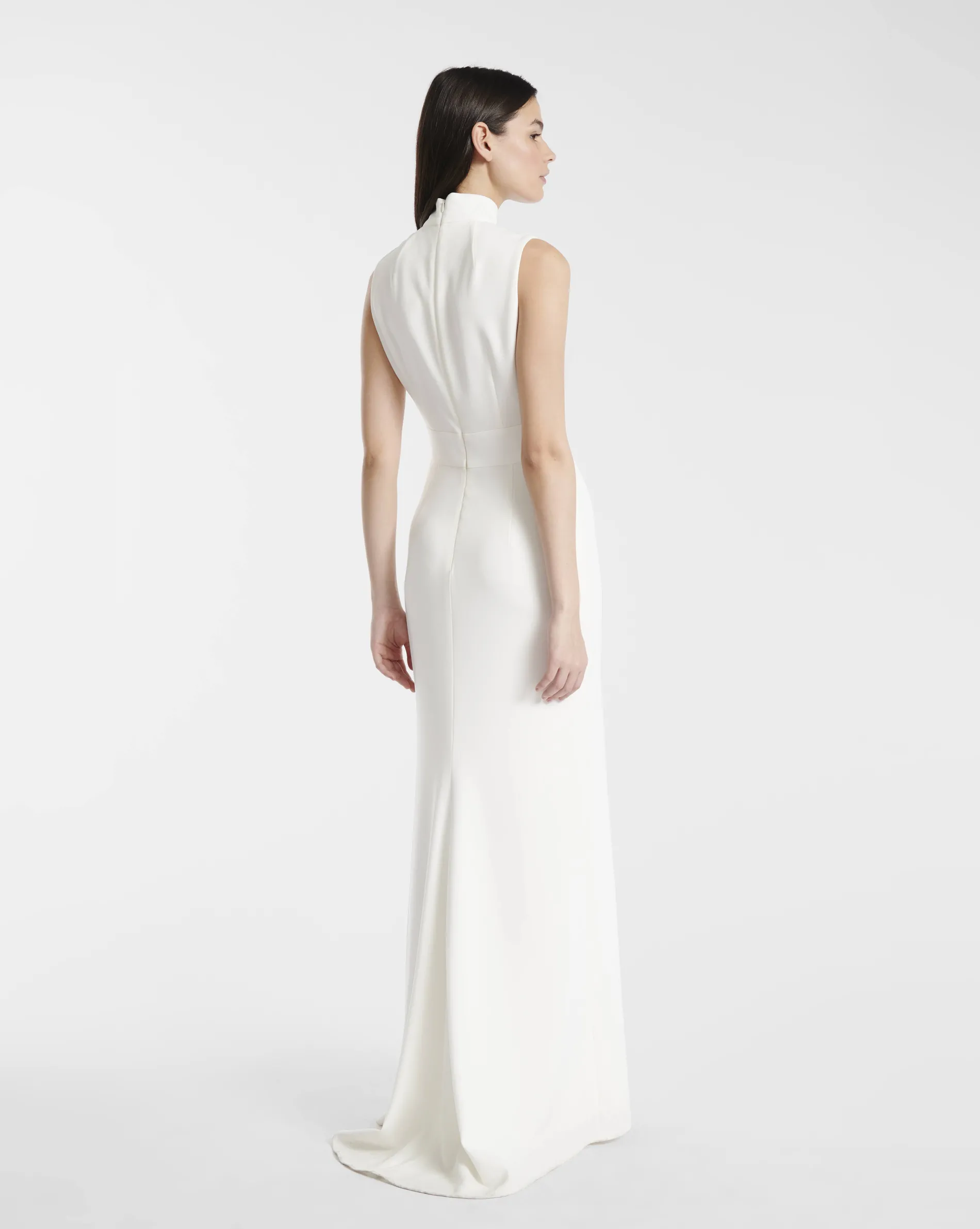 Paule Ka Robe Longue De Ceremonie En Crepe Envers Satin<Femme Robes