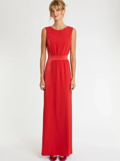 Paule Ka Robe Longue De Ceremonie En Crepe De Satin<Femme Robes