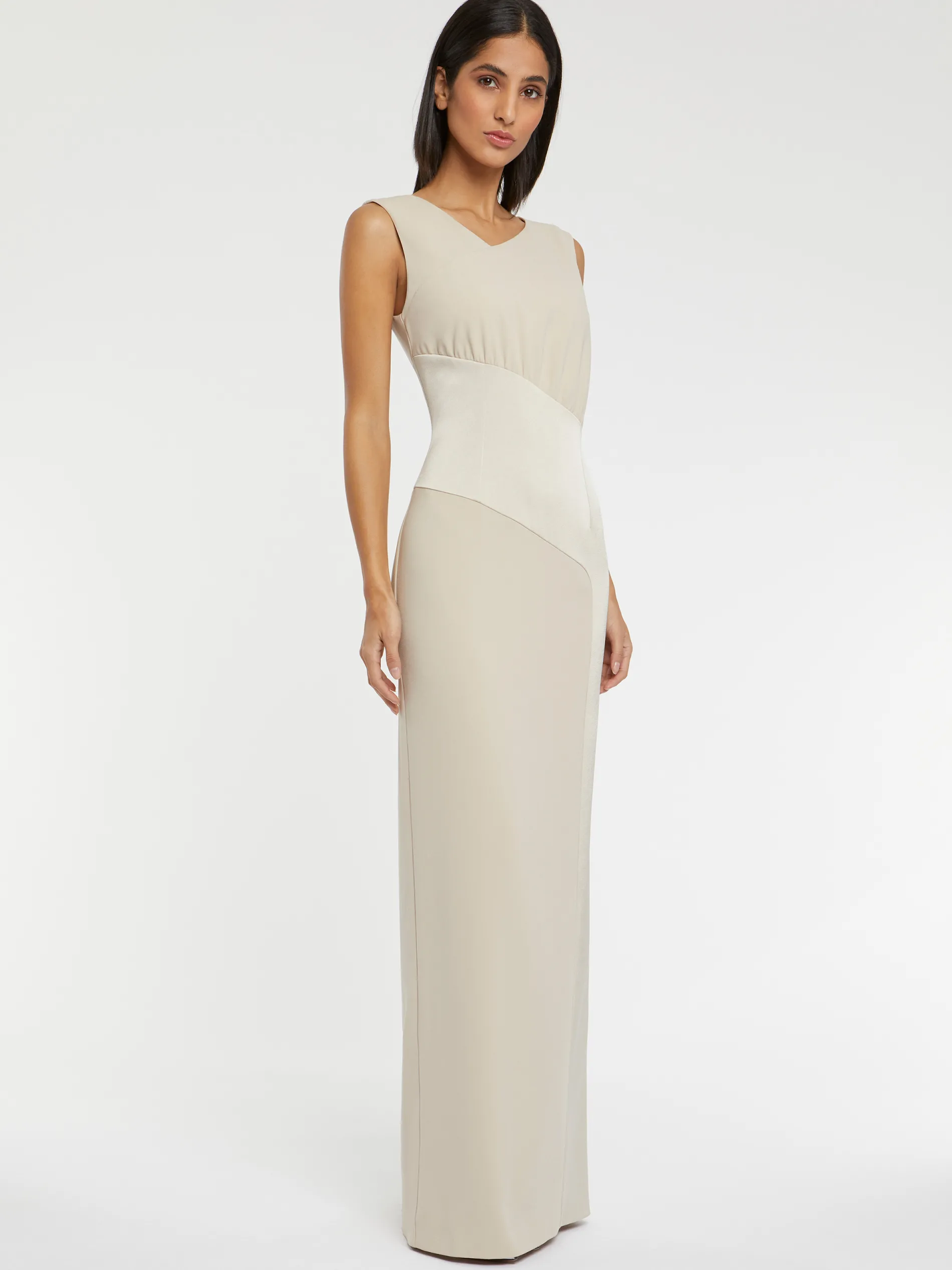Paule Ka Robe Longue De Ceremonie En Tissu Crepe<Femme Robes