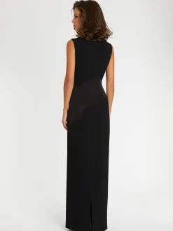 Paule Ka Robe Longue De Ceremonie En Tissu Crepe<Femme Robes