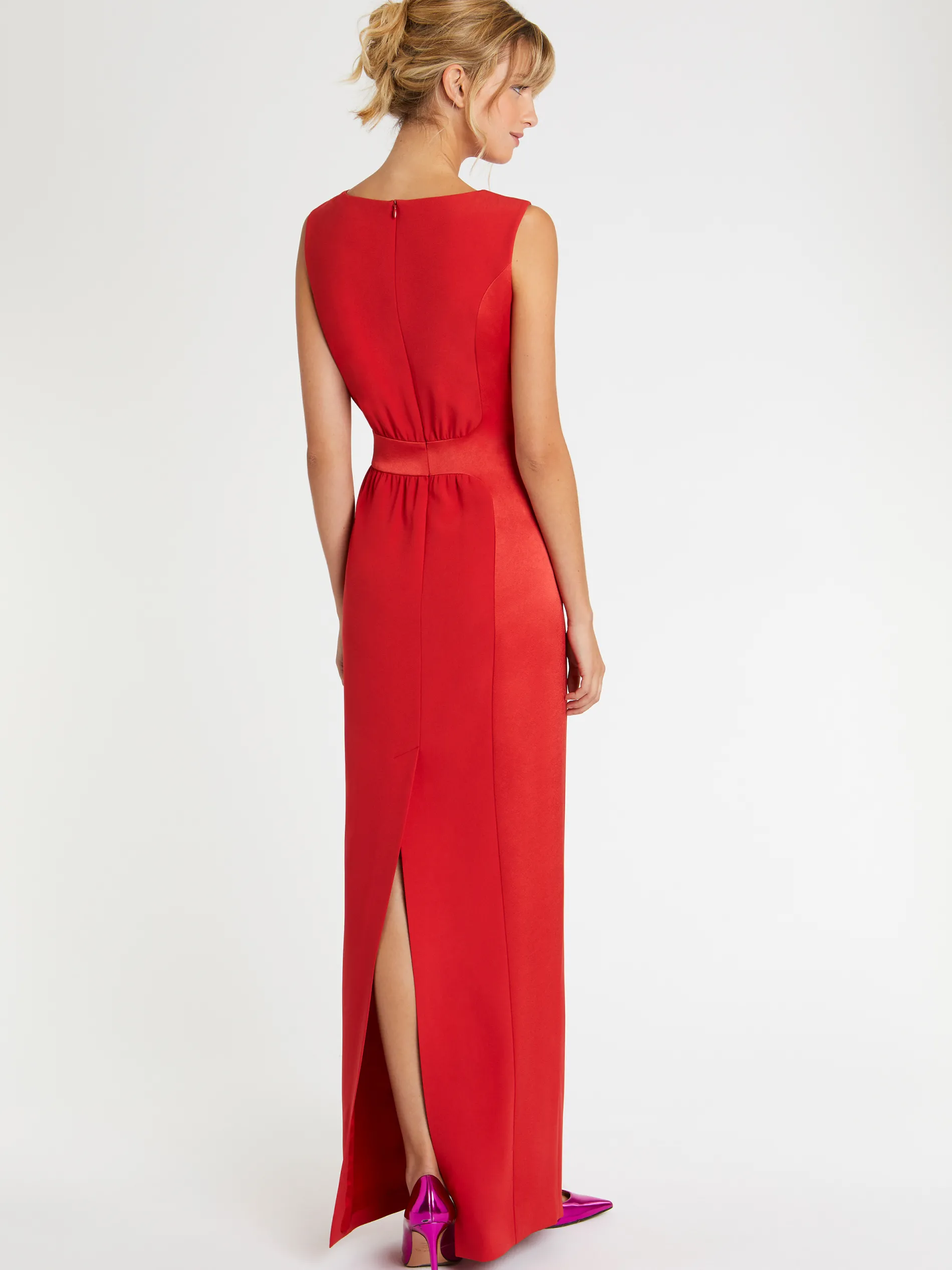 Paule Ka Robe Longue De Ceremonie En Crepe De Satin<Femme Robes