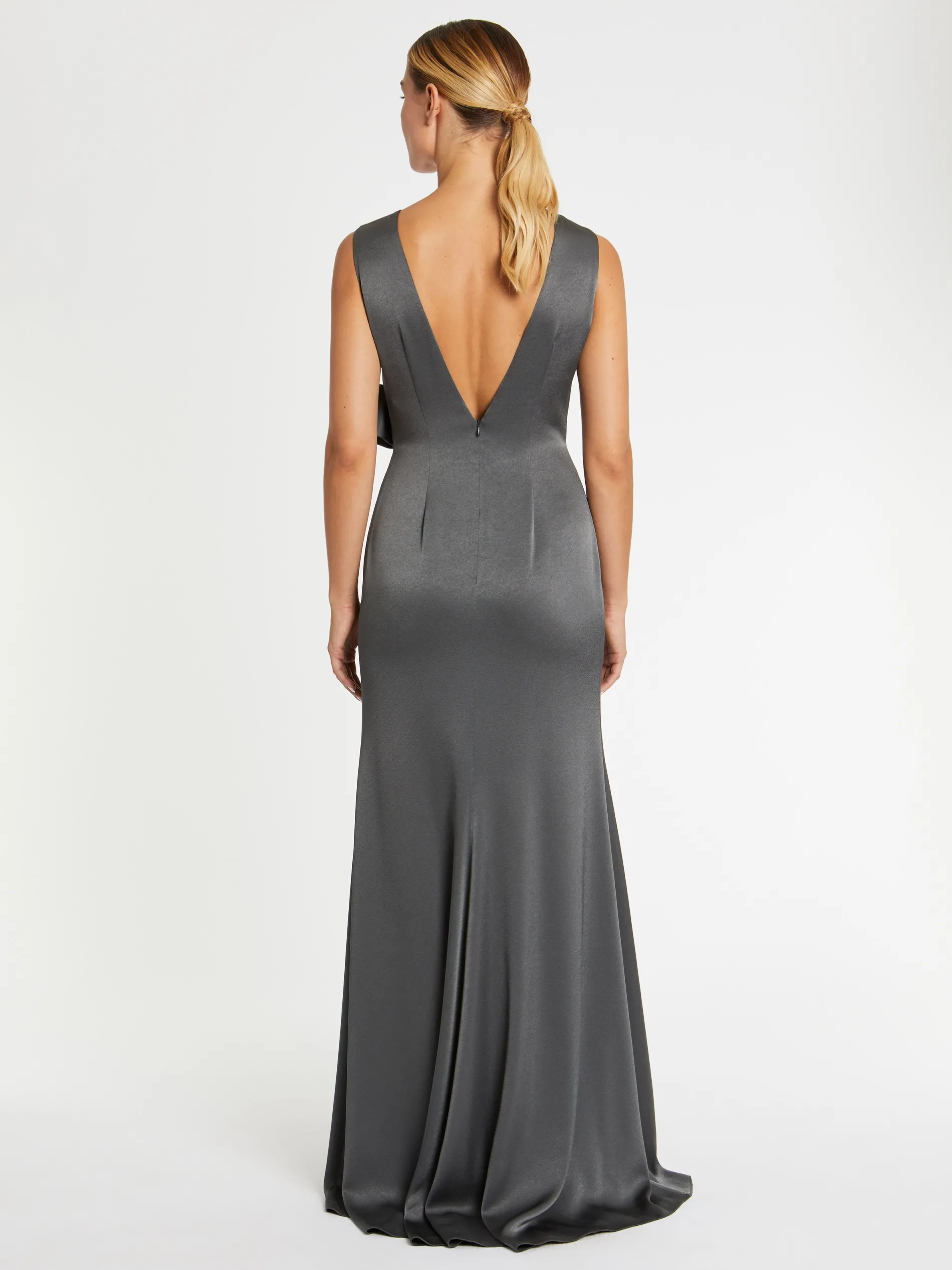 Paule Ka Robe Longue De Ceremonie A Noeud En Satin<Femme Robes