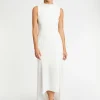 Paule Ka Robe Longue Dos Nu En Crepe Envers Satin<Femme Robes