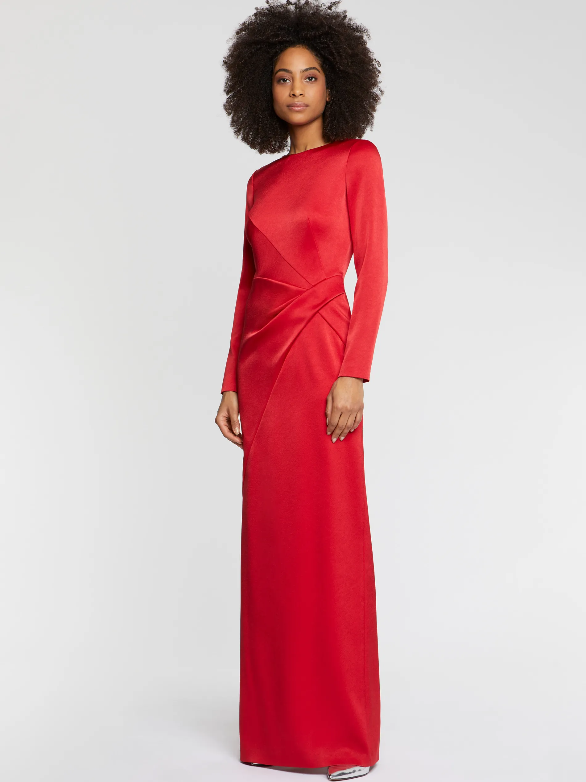 Paule Ka Robe Longue En Crepe Envers Satin<Femme Robes