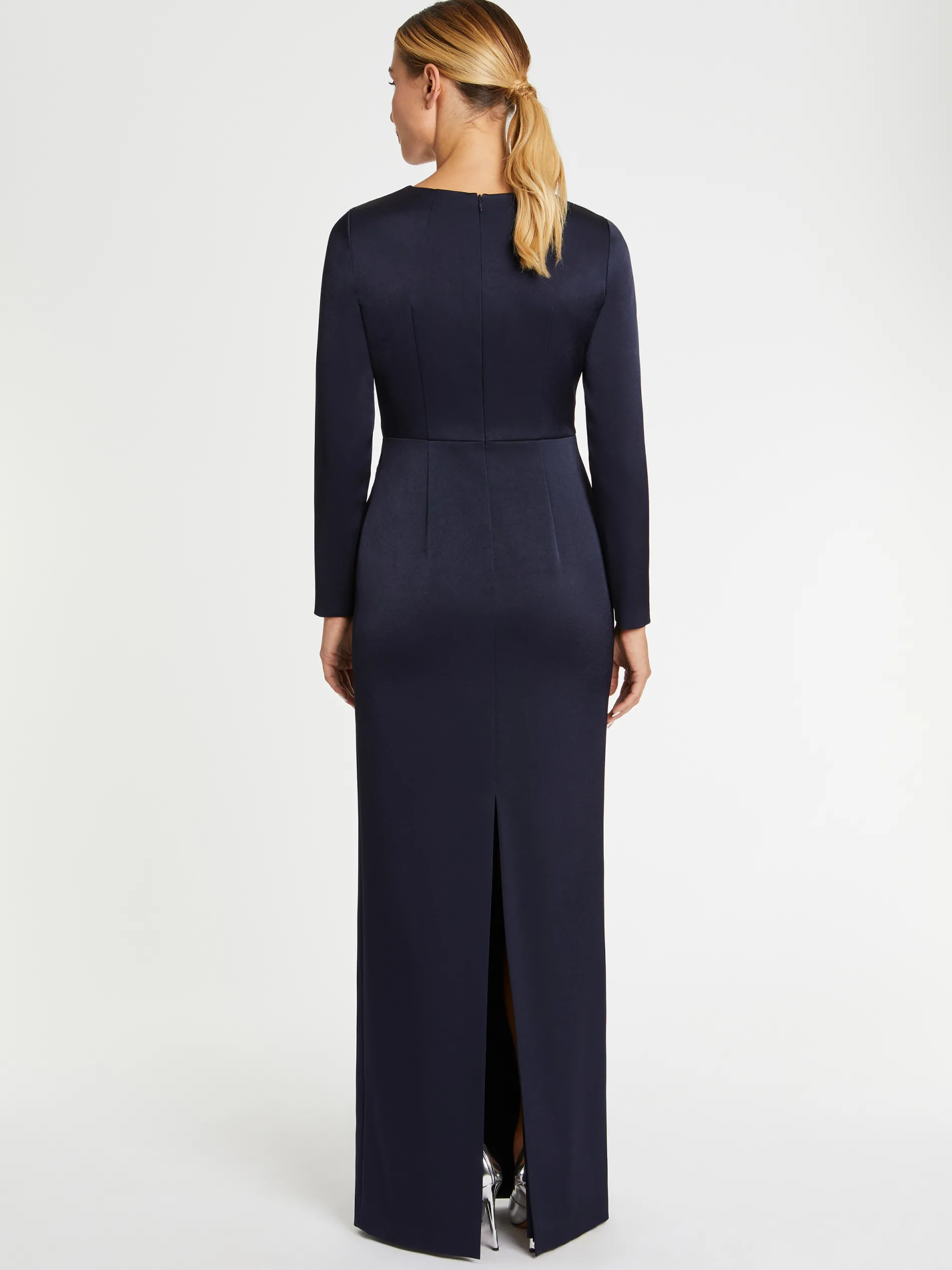 Paule Ka Robe Longue En Crepe Envers Satin<Femme Robes