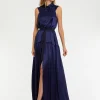 Paule Ka Robe Longue En Satin Fluide<Femme Robes