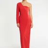 Paule Ka Robe Longue Graphique En Crepe De Satin<Femme Robes