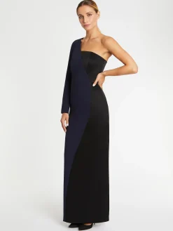Paule Ka Robe Longue Graphique En Crepe De Satin<Femme Robes