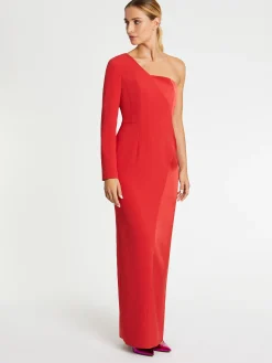 Paule Ka Robe Longue Graphique En Crepe De Satin<Femme Robes
