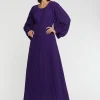 Paule Ka Robe Longue Plissee En Tissu Crepe<Femme Robes