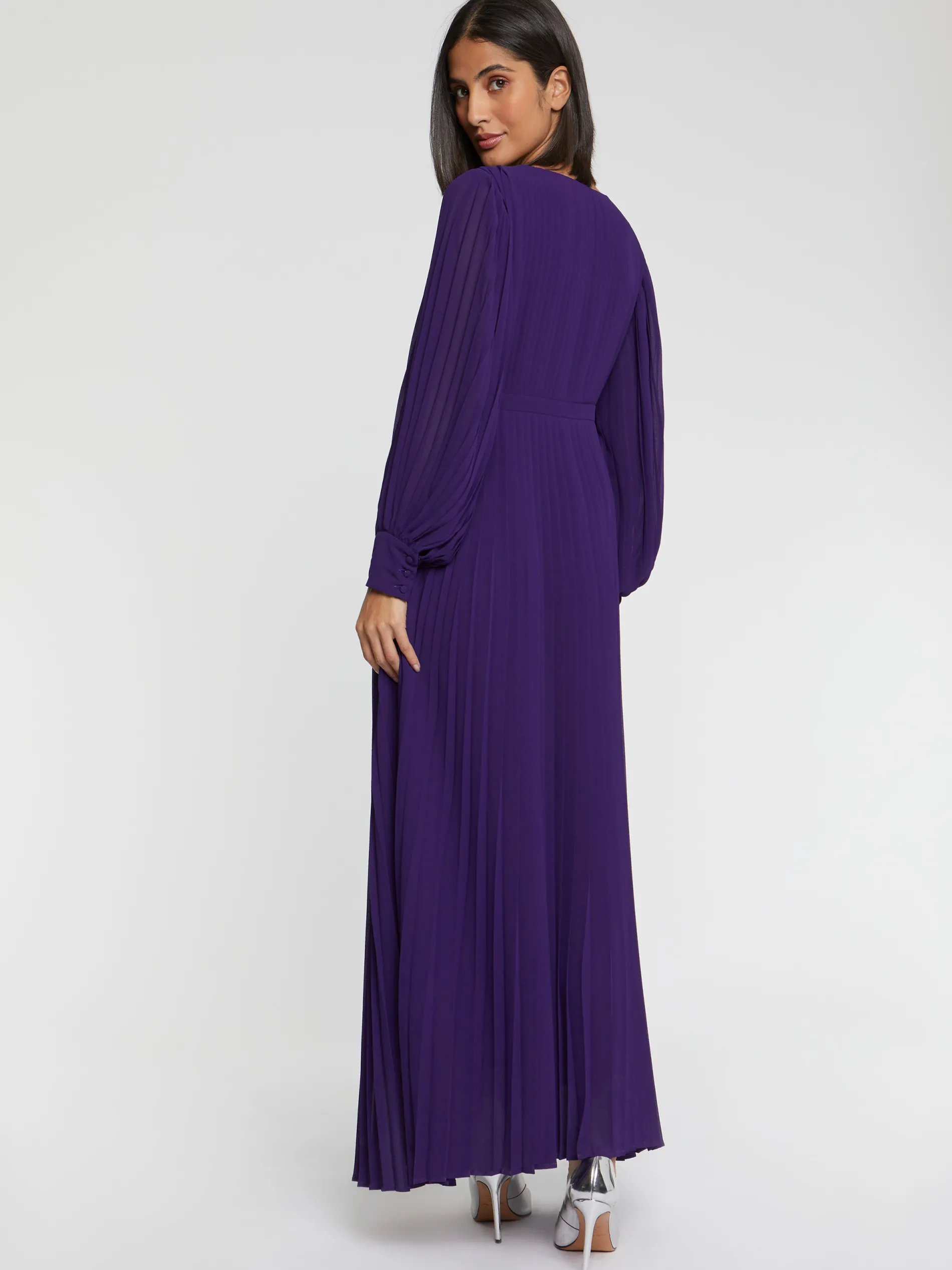 Paule Ka Robe Longue Plissee En Tissu Crepe<Femme Robes