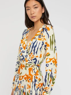 Paule Ka Robe Longue Portefeuille En Viscose Imprime Ethnique<Femme Robes