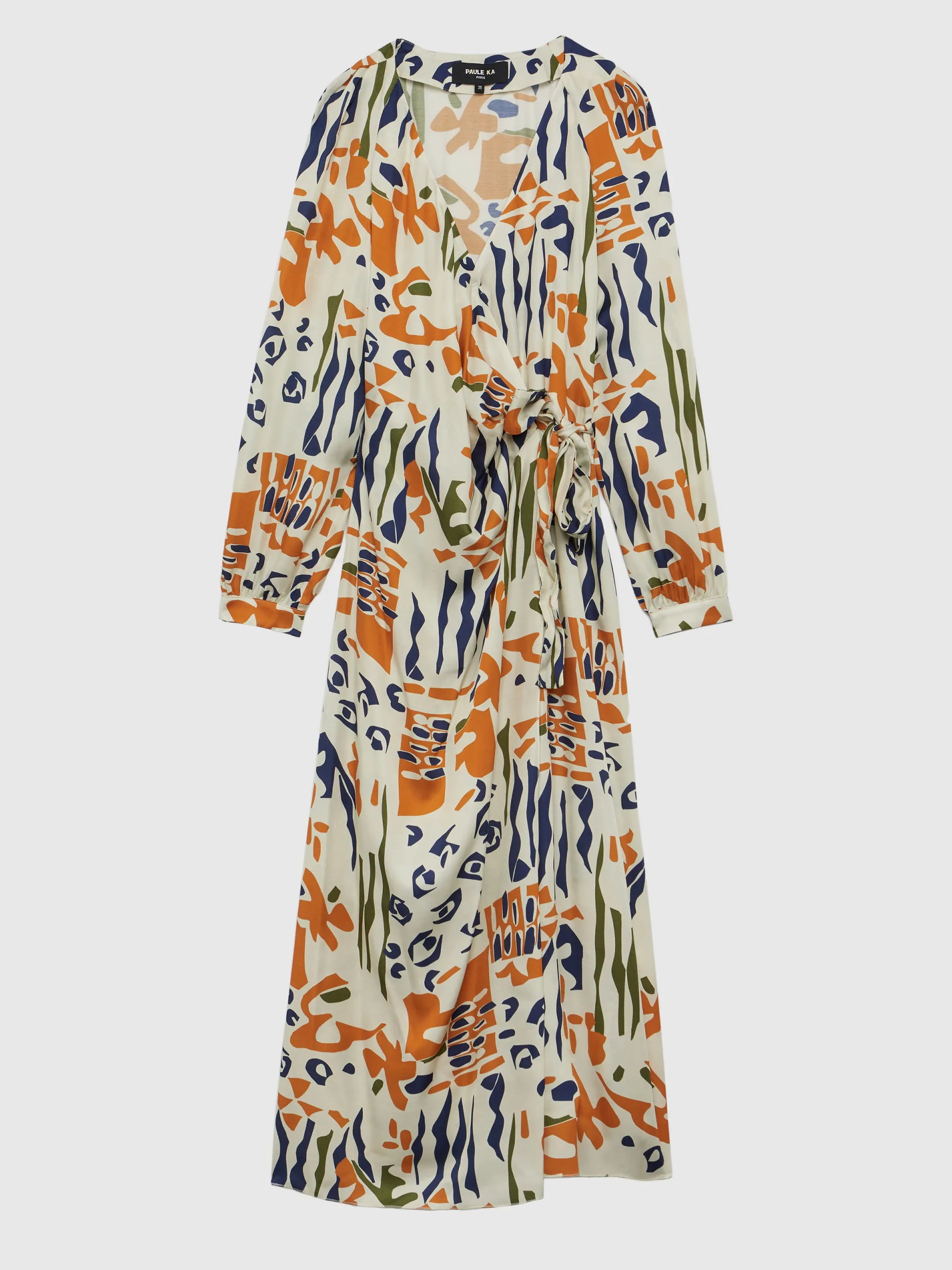 Paule Ka Robe Longue Portefeuille En Viscose Imprime Ethnique<Femme Robes