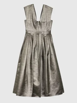 Paule Ka Robe Midi De Ceremonie En Lame<Femme Robes