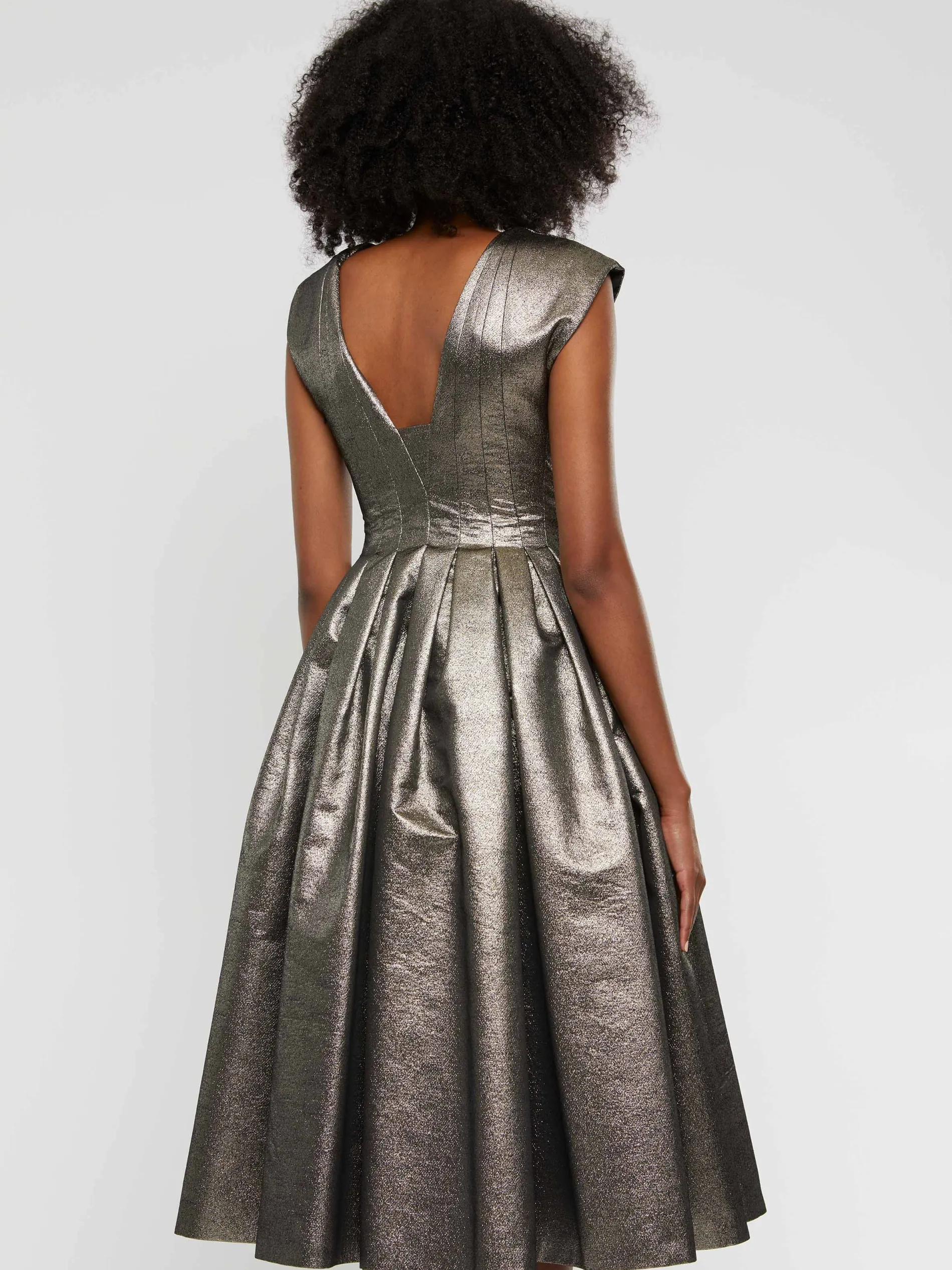Paule Ka Robe Midi De Ceremonie En Lame<Femme Robes