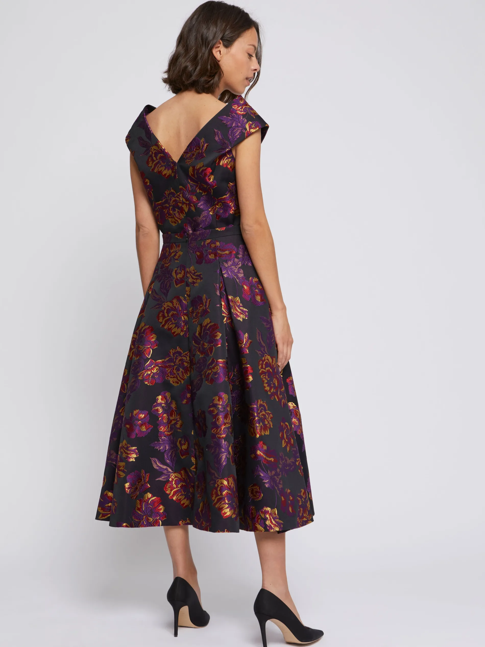 Paule Ka Robe Midi En Jacquard Floral<Femme Robes