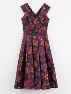 Paule Ka Robe Midi En Jacquard Floral<Femme Robes