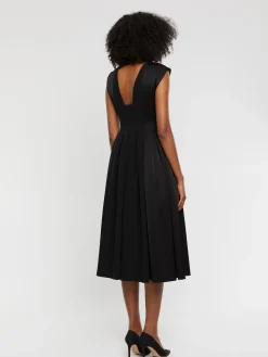 Paule Ka Robe Midi Volumineuse En Crepe<Femme Robes