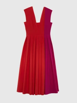 Paule Ka Robe Midi Volumineuse En Crepe<Femme Robes