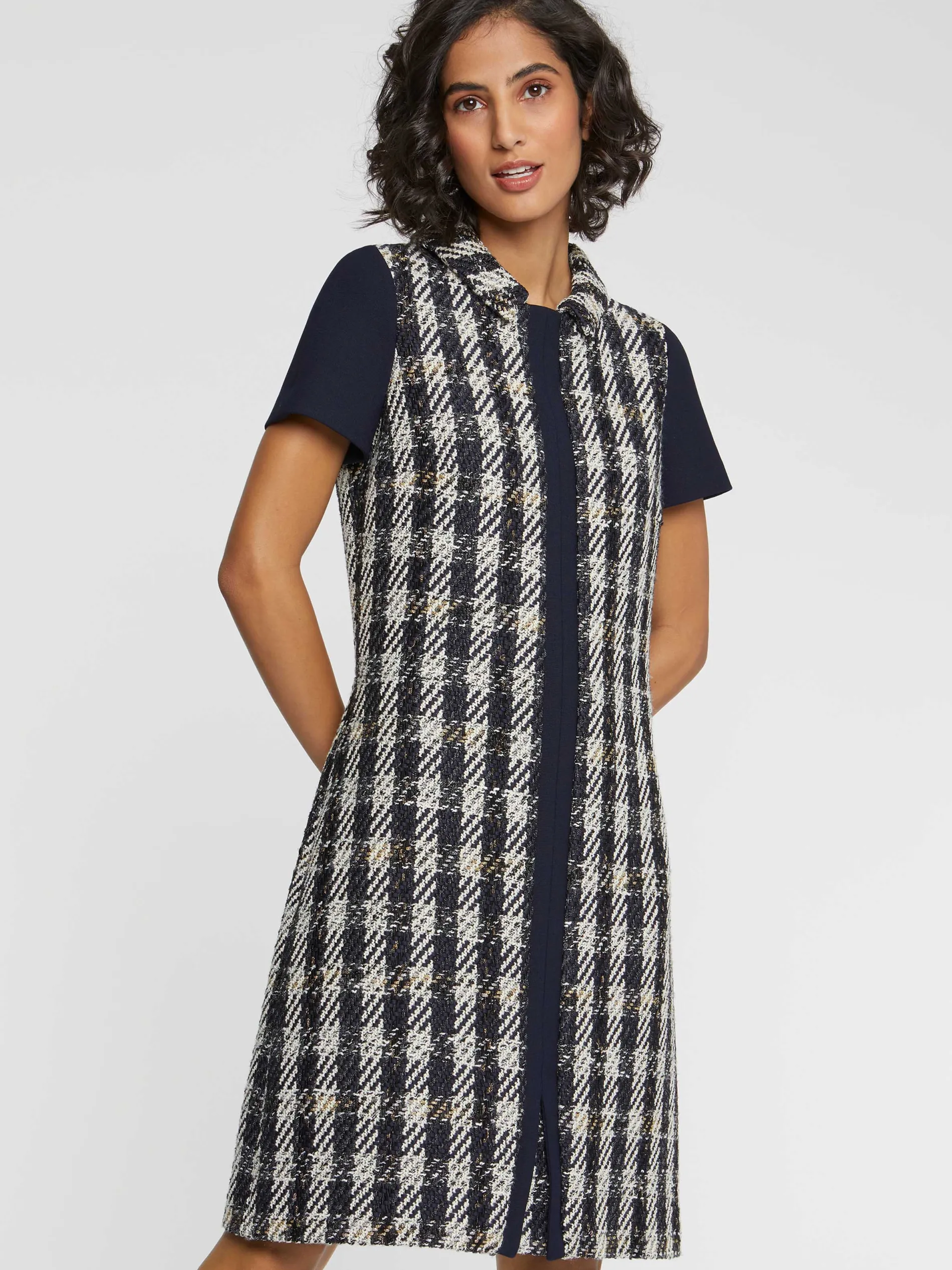 Paule Ka Robe Mi-Longue A Motif Pied-De-Coq<Femme Robes